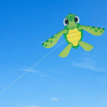 Load image into Gallery viewer, CHIPMUNKK Sea Turtle Easy to Fly Nylon Kite for Kids and Adults Great for Beach Trip and Outdoor Activities Perfect for Beginners Flies High in Light Breeze Flying String Line Included
