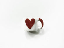 Load image into Gallery viewer, Dollhouse Miniature 30 New Heart Hand Paint Ceramic Kitchen Coffee Mugs #M Supply - 5851
