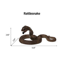 Load image into Gallery viewer, UANDME 8pcs Fake Snakes Toy Figurines Realistic Fake Snake Prank Rubber Snake Props Scary Snake Toy Scare Birds, Cobra Snake, Boa Constrictor, Coral Snake, Rattlesnake Wild Life Figures
