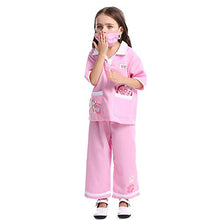 Load image into Gallery viewer, lontakids Kids Animal Doctor Role Play Costume Veterinarian Pretend Play Dress Up Set with Medical Kit (10-12 Years, Pink)
