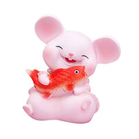 TOPBATHY Resin Piggy Bank Coin Bank Mouse Rat Shaped Money Holder Saving Pot Mouse Figurine Ornaments for Girls Boys Birthday 2020 Chinese Zodiac Year Gifts Size M/A