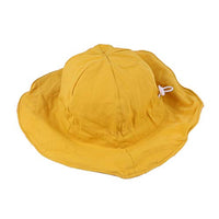 NUOBESTY Sunscreen Hat Breathable Double-Sided Fisherman Hat Sun Protection Hat for Summer Babies Outdoor (Yellow)