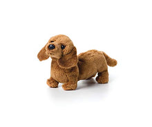 Load image into Gallery viewer, DEMDACO Light Brown Dachshund Children&#39;s Plush Beanbag Stuffed Animal Toy
