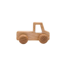 Load image into Gallery viewer, Wooden Baby Toys Montessori Toys Set Wooden Rattles Grasping Toys Wood Ring 4pcs,Pick-up Truck Toy Set
