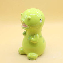 Load image into Gallery viewer, NUOBESTY Ceramic Piggy Bank Dinosaur Shaped Coin Bank Money Box Tabletop Ornament for Kids Toddler Girls Boys Birthday Gifts
