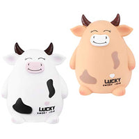PRETYZOOM 2 Pcs Cow Piggy Bank Toys 2021 Chinese Zodiac Ox Year Toys Golden Ox Statue Cow Coin Bank Decorative Keepsake Saving Money Bank Gifts for Kids Toddler Girls Boys