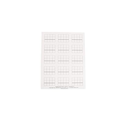MONTESSORI OUTLET Stamp Game Paper, 15 Problems