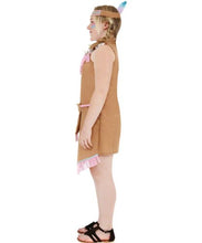 Load image into Gallery viewer, Smiffys Girl&#39;s Tan Indian Girl Costume with Bird Bagde - Large Age 10-12

