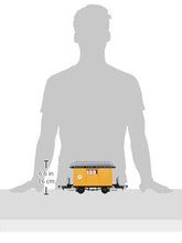 Load image into Gallery viewer, Bachmann Industries Li&#39;L Big Haulers Baggage G-Scale Short Line Railroad with Yellow/Silver Roof, Large

