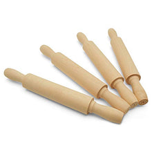 Load image into Gallery viewer, Wooden Mini Rolling Pin, 7 Inches Long, Pack of 100, Perfect for Fondant, Pasta, Children in The Kitchen, Play-doh, Crafting and Imaginative Play, by Woodpeckers

