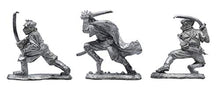 Load image into Gallery viewer, IRON WIND METALS 3 Piece 3-Stage Ninja Set - 100% Lead-Free Pewter - Classic Fantasy Miniatures for 28mm Table Top Games - Made in USA - RAL Partha Miniatures
