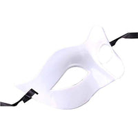 Pigeon Fleet 10 Pcs Half Masquerades Venetian Mask Halloween Carnival Party Accessory, White
