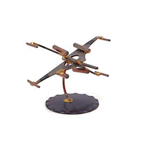 Star Raider (X-Wing Star Fighter) Collectible Handmade Metal Art Figurine, Desk Accessories, Trophy, Boss Gift, Home Office Dcor, Aircraft