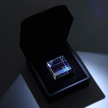 Load image into Gallery viewer, Cube Prism, Bright Light with Gift Box 232323Mm Beautiful Optical Glass Prism, for Physics Teach Decoration Art Research
