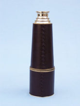 Load image into Gallery viewer, Admiral&#39;s Brass / Leather Spy Glass 32&quot; - Brass Spyglass - Vintage Spyglass - B
