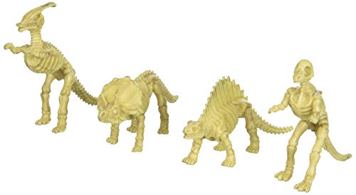 US Toy - Assorted Dinosaur Skeleton Toy Figures, Made of Plastic, (2-Pack of 12)