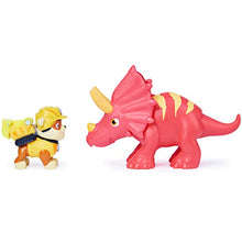 Load image into Gallery viewer, PAW Patrol Dino Rescue Rubble and Dinosaur Action Figure Set, for Kids Aged 3 and Up

