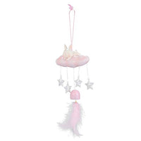 NUOBESTY Door Wind Chimes Haning Bell Decorations Ornament Resin Rabbit Figurine Kids Room Ceiling Hanging Decorations Crib Mobile for Nursery Wall Door Decor Style 2