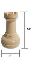 Load image into Gallery viewer, MegaChess Idividual Chess Piece - Rook - 4.5 Inches Tall - White - Not Intended for Home Decor
