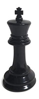 MegaChes Outdoor Plastic Replacement Chess Piece - King - 8 Inches Tall - Black - Not Intended for Home Decor