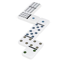 Load image into Gallery viewer, Double Fifteen Dominoes Set in Storage Tin, for Families and Kids Ages 8 and up
