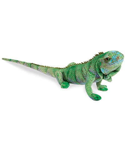 Real Planet Reptile Plush Toy - Realistic Stuffed Animal Gift for Kids All Ages, Unique Iguana Reptile Plushie, Christmas Birthday Gifts (Blue Iguana, 30