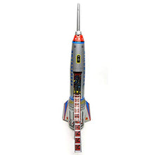 Load image into Gallery viewer, MS378 Iron Plated Rocket Moon Launching Rocket Decoration Toy Tin Toy Wind-Up Toy Photography Props
