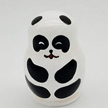 Load image into Gallery viewer, NUOBESTY Panda Nesting Dolls Wooden Russia Nesting Dolls Cute Panda Stuff Easter Egg Hand-Painted Crafts Toys Gift Home Decoration 5pcs
