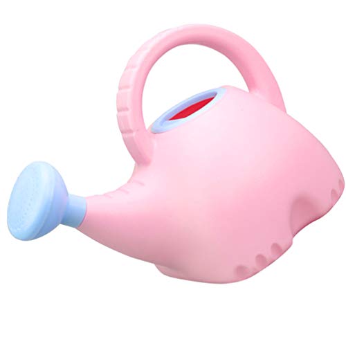 NUOBESTY Elephant Watering Can Kids Toy Watering Can Plastic Watering Can for Indoor Outdoor Garden Plants ( Pink )