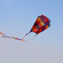 Load image into Gallery viewer, FQD&amp;BNM Kite New Rainbow Parafoil Kite with Tails Soft Kite Flying Toys Give 30m Kite Line
