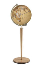 Load image into Gallery viewer, Zoffoli 16&quot; Vasco da Gama Floor Globe (Natural Stand with Apricot Ocean)
