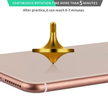 Load image into Gallery viewer, CHEETOP Precision Brass Spinning Top,Elegant Stable Metal Desktop Toy Gyro,Relaxation Kill Time Toy,Hardest Silicon Nitride is Inlaid at The Bottom,Quiet Noiseless (Gold,Large Size Diameter 34mm)
