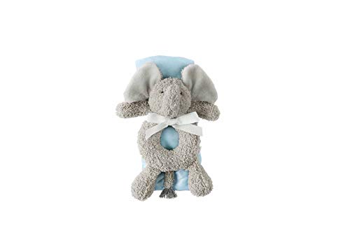 Mud Pie Ring Rattle and Lovey Set (Grey Elephant)