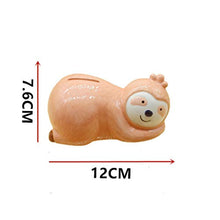 Load image into Gallery viewer, Garneck Money Saving Box Ceramic Coin Bank Money Cartoon Cute Sloth Change Piggy Bank Animal Saving Pot Child Pig Bank

