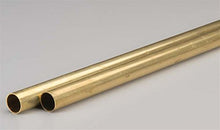 Load image into Gallery viewer, K&amp;S Precision Metals 9221 Round Brass Tube, 5/8&quot; OD x 0.029&quot; Wall Thickness x 36&quot; Length, 2 pc, Made in USA
