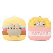 Load image into Gallery viewer, Hamee Pusheen Tabby Cat Junk Food Slow Rising Squishy Toy (Hamburger &amp; Fries, 2 Piece Set) [Christmas Tree Ornaments, Gift Box, Party Favors, Gift Basket Filler, Stress Relief Toys]
