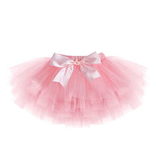 Load image into Gallery viewer, Baby Girls First Birthday Party Outfit Tutu Cake Smash Crown Ruffle Tulle Skirt Set Wild One W/Headband Princess Dress Costume for Photo Shoot Gold Pink-3rd Birthday 3
