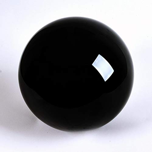 DSJUGGLING Solid Black Acrylic Ball for Contact Juggling 3.15 inches - 80mm Great for Magic Tricks and Beginners to Professional