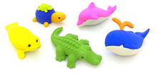 Load image into Gallery viewer, OHill Pack of 32 Animal Erasers Bulk Kids Pencil Erasers Puzzle Erasers Mini Novelty Erasers for Classroom Rewards, Party Favors, Games Prizes, Carnivals Gift and School Supplies
