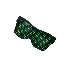 Load image into Gallery viewer, NUOBESTY LED Flash Glasses Glow in The Dark Eyeglasses Light Up Flashing Eyewear Novelty Shutter Shades Glasses for Party Bar Nightclubs (Green)
