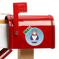 Beauty Gift Russia Symbol Russian Dolls Pattern Decal Mailbox Stickers Adhesive Waterproof