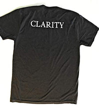 Load image into Gallery viewer, Clarity Mens Short Sleeve Graphic T-Shirt - Silkscreen Brand and Logo - Black (Small)
