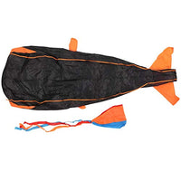 VGEBY Huge Kite for Kids, Dolphin Kite Polyester Children 3D Cartoon Animal Soft Parafoil Outdoor Fun Toys(Black)
