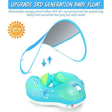 Load image into Gallery viewer, LAYCOL Baby Swimming Float with UPF50+ Sun Canopy Baby Floats for Pool No Flip Overbaby Pool for Baby Age of 3-36 Months (Blue, L)
