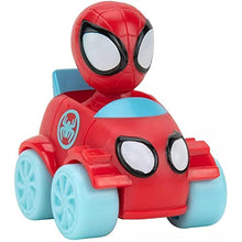 Load image into Gallery viewer, Spidey and his Amazing Friends SNF0046 10-Pack-2 Mini Vehicle Assortment Including, Ghost Spider, Miles, Hulk, and More-Toys Featuring Your Friendly Neighbourhood Spideys, Multi

