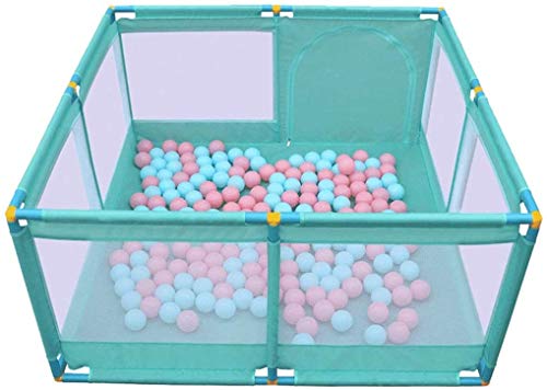 Portable Cute Boby Play Fence Children's Ball Pit, Indoor and Outdoor Ball Game Pool Children's Toys Game Tent Green/Red (Excluding The Ball),Green