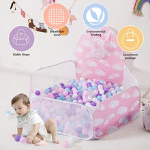 Load image into Gallery viewer, STARBOLO Ball Pit for Toddler - Pink Pop Up Childrens Ball Pits 4 Ft/120CM Tent for Toddlers Baby Crawl Ball Pool Fence with Basketball Hoop and Zipper Storage Bag Suit for Indoor and Outdoor.
