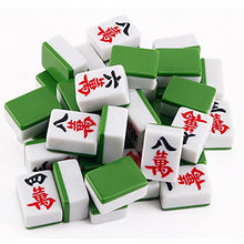 Load image into Gallery viewer, DBGA 136/144 Premium White Tiles, Chinese Mahjong Game Set, Easy-to-Read Game Set/Complete Set Gift/Birthday, Blue/Green (4.23.22.1 cm)

