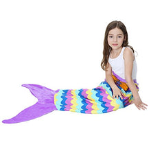Load image into Gallery viewer, Tortor 1Bacha Kid Girls&#39; Princess Mermaid Fish Tail Fleece Sleeping Bag Sack Blanket
