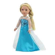 Load image into Gallery viewer, Emily Rose 14 Inch Doll Clothes | Princess Elsa and Anna Frozen Inspired Outfit Set | Fits 14&quot; American Girl Wellie Wishers and Glitter Girls Dolls
